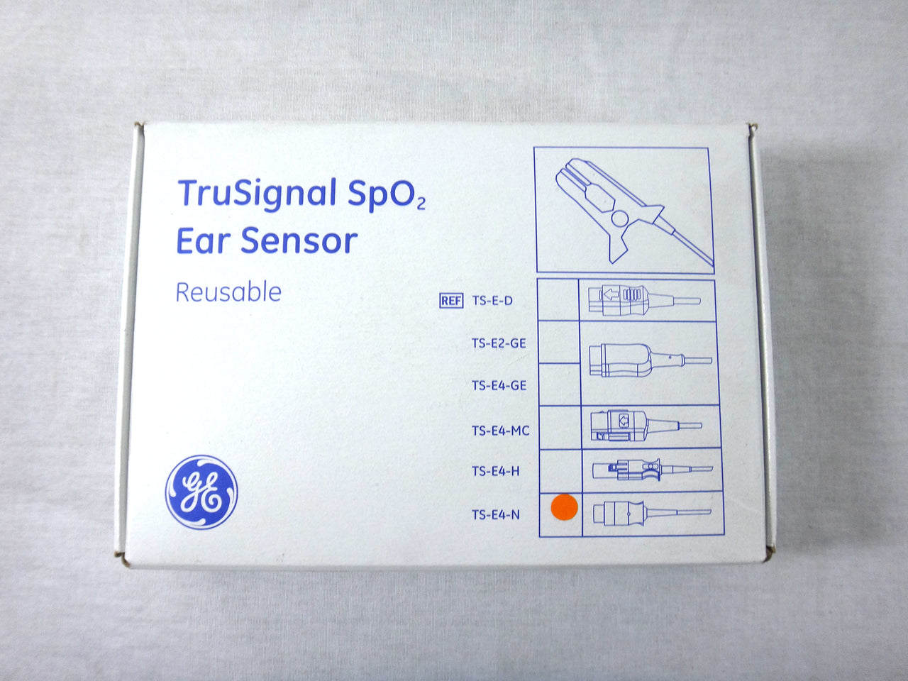 Trusignal Spo2 GE TruSignal™ Integrated SpO2 Resusable Sensor, TS-E4-N, Ear, Adult, 4 ...